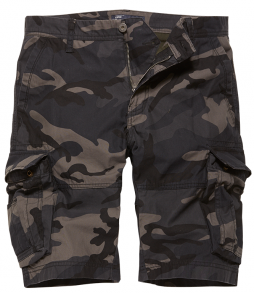 Vintage ind. kratke hlače Rowing - Dark camo